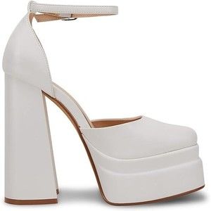 Womens Platform Chunky High Block Heels Ankle Strap Square Toe Pumps Size 7.5